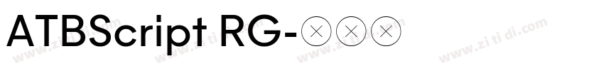 ATBScript RG字体转换